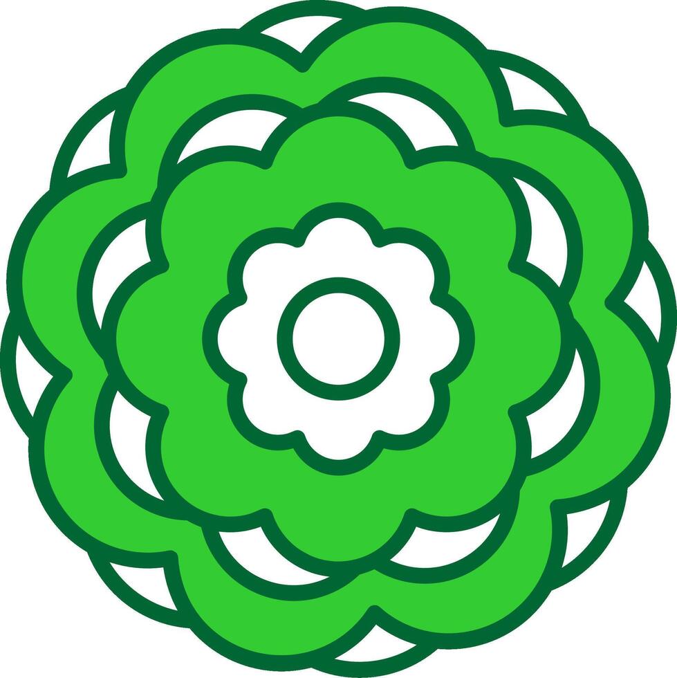 Peony Colorful Icon vector