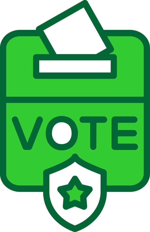 Voting Box Colorful Icon vector