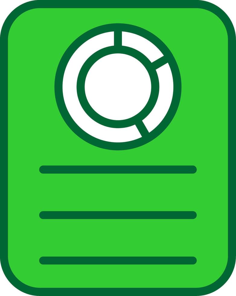 Pie Chart Colorful Icon vector