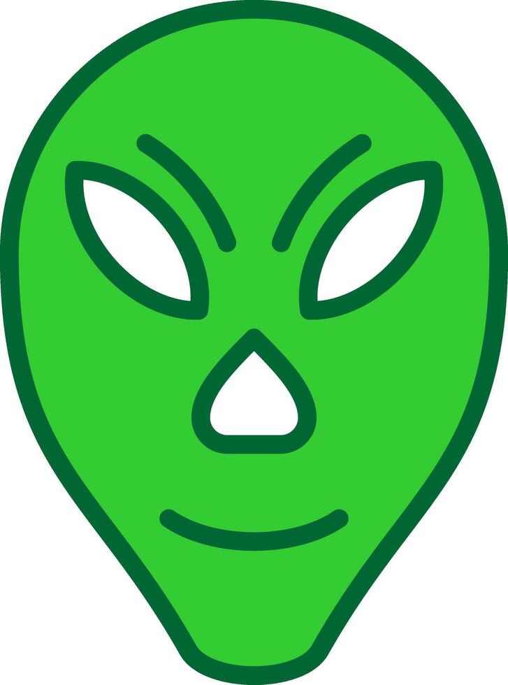 Alien Colorful Icon vector