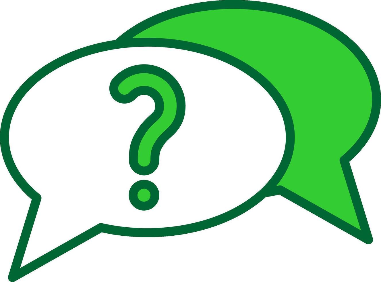 Question Colorful Icon vector