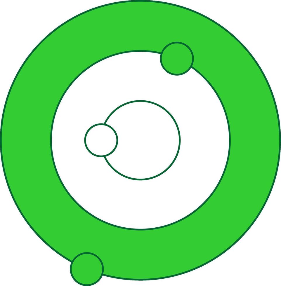 Solar System Colorful Icon vector
