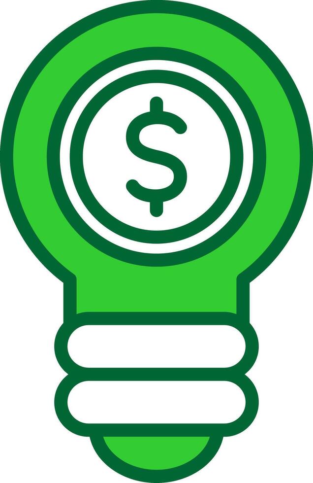 Light Bulb Colorful Icon vector