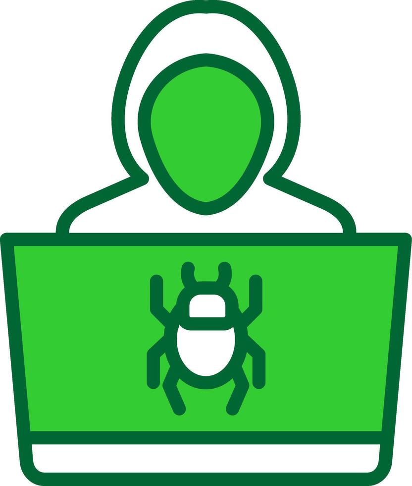 Hacker Colorful Icon vector