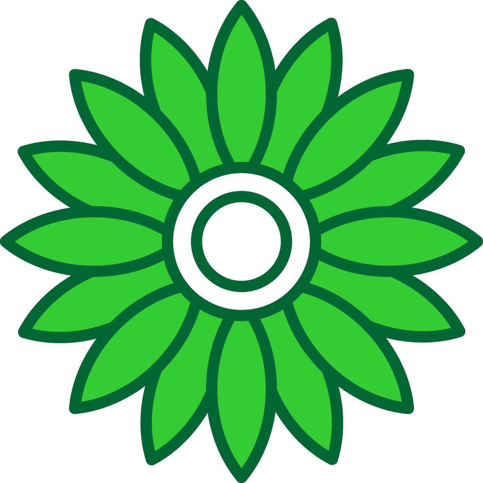 Sunflower Colorful Icon vector