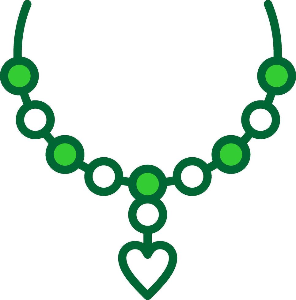 Necklace Colorful Icon vector