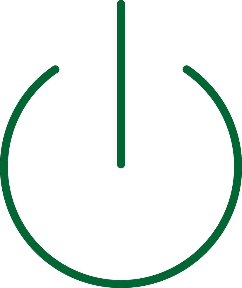 Turn On Colorful Icon vector