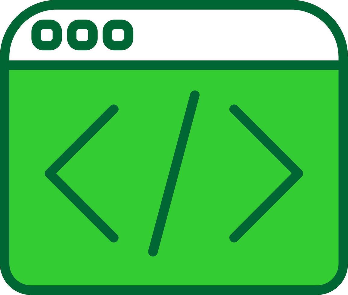 Web Programing Colorful Icon vector
