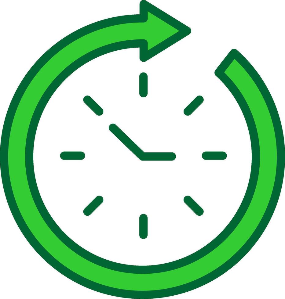Time Management Colorful Icon vector