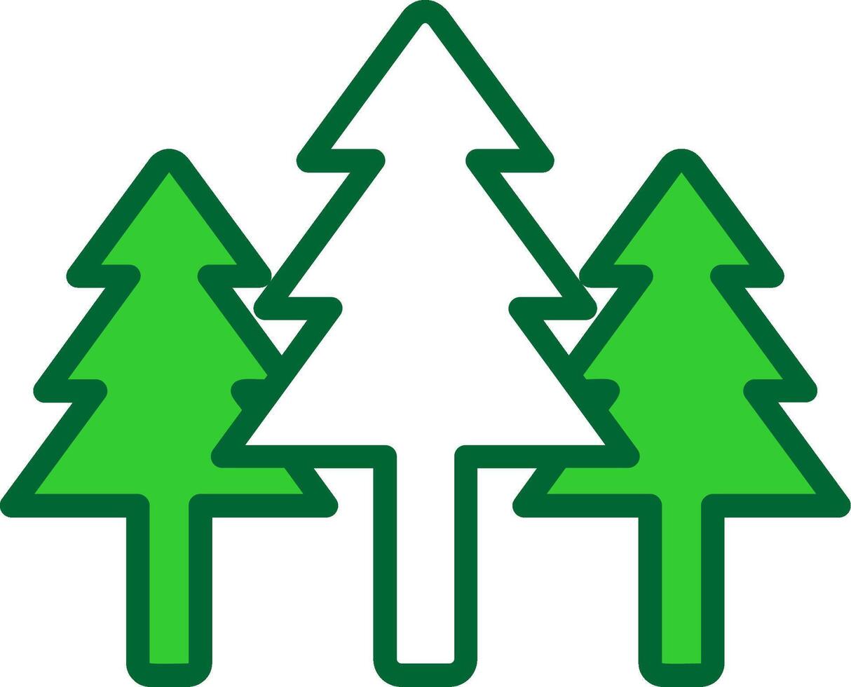 Forest Colorful Icon vector