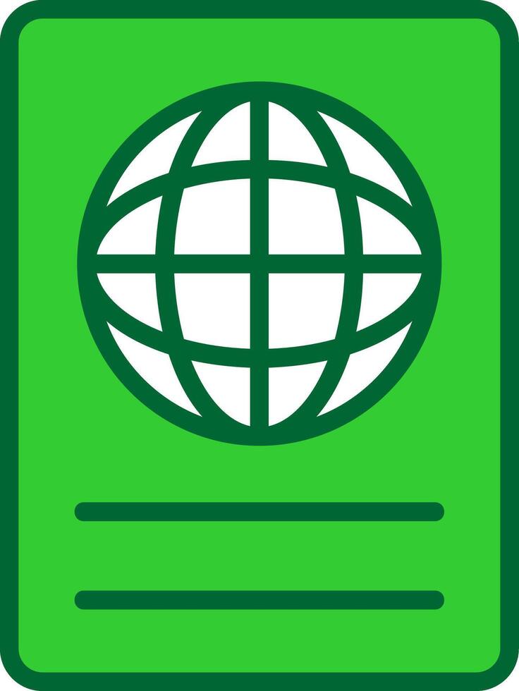 Passport Colorful Icon vector