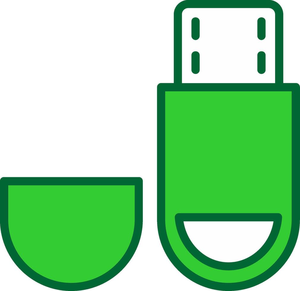 Usb Drive Colorful Icon vector