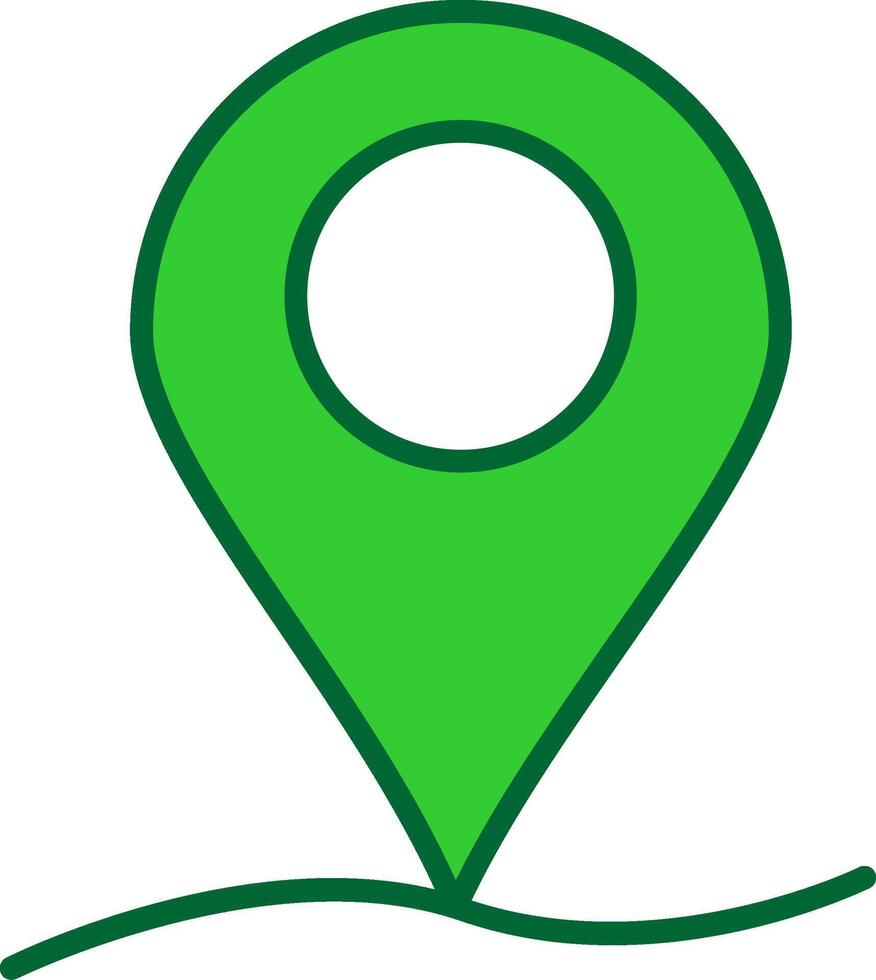 Map Pointer Colorful Icon vector