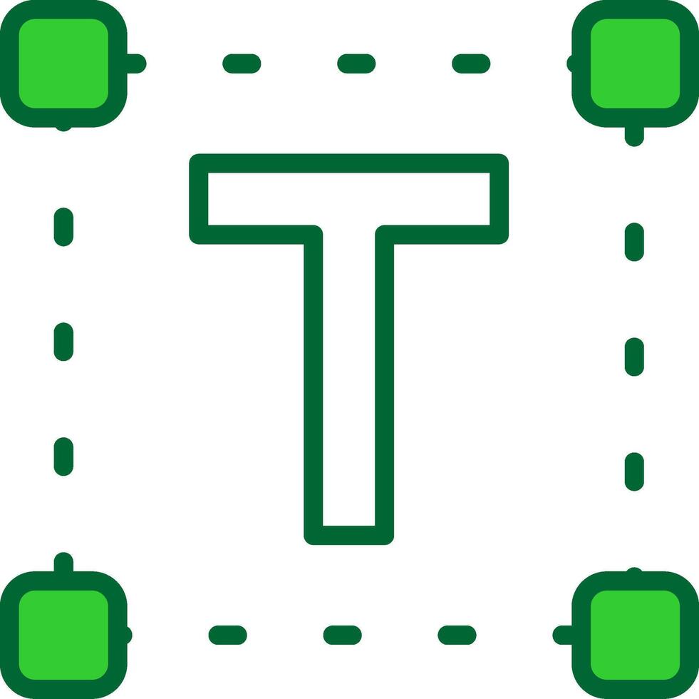 Text Colorful Icon vector
