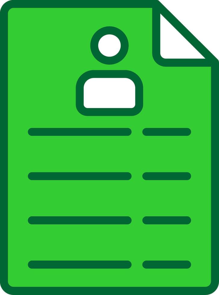 CV Colorful Icon vector
