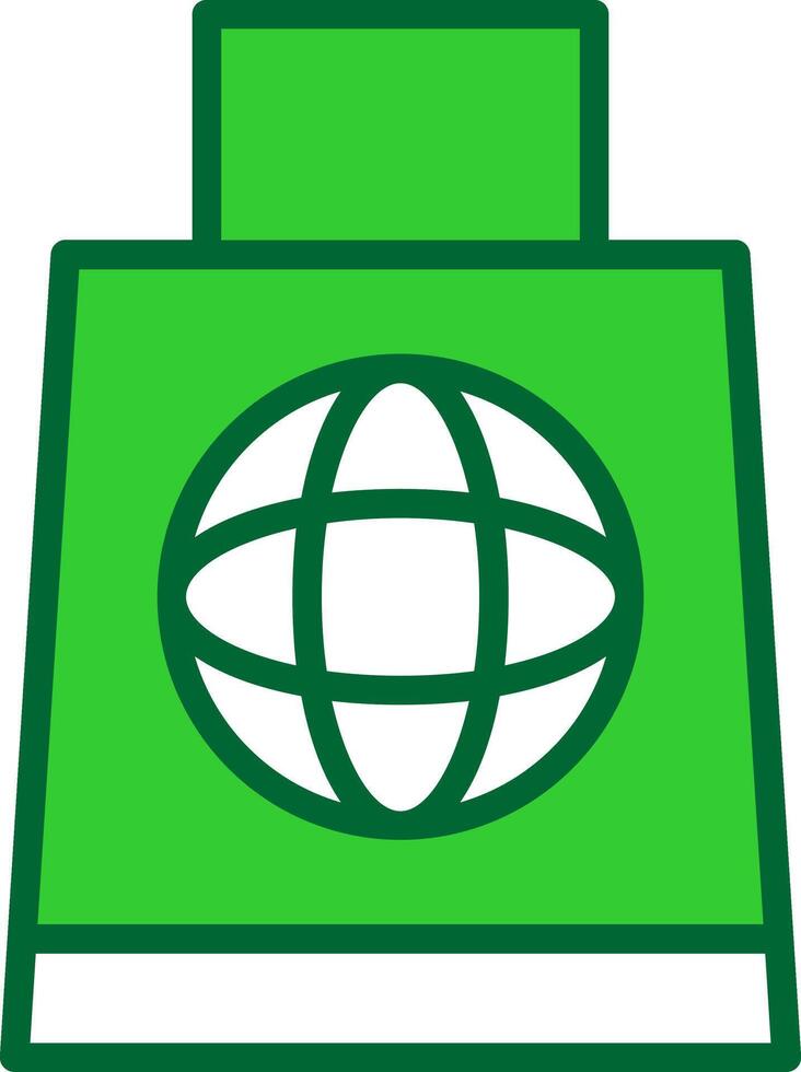 Eco Bag Colorful Icon vector