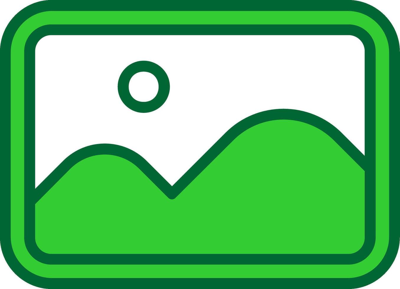 Landscape Colorful Icon vector