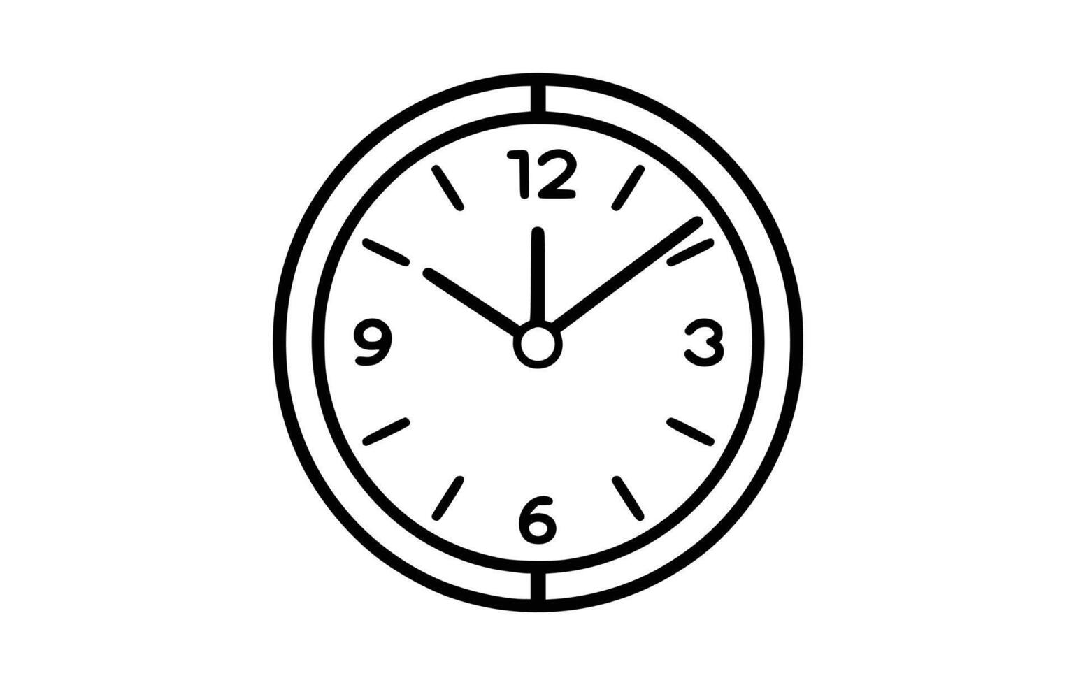 clock icon design on white background. vector