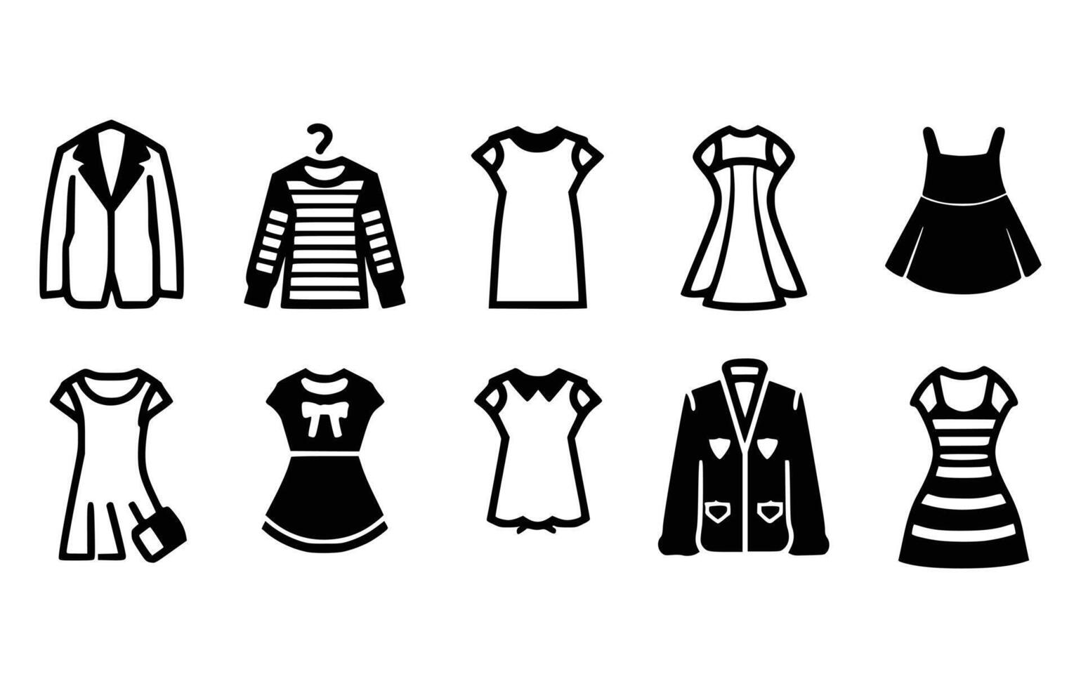Short Suit Black Illustration Design Commercial Use vector