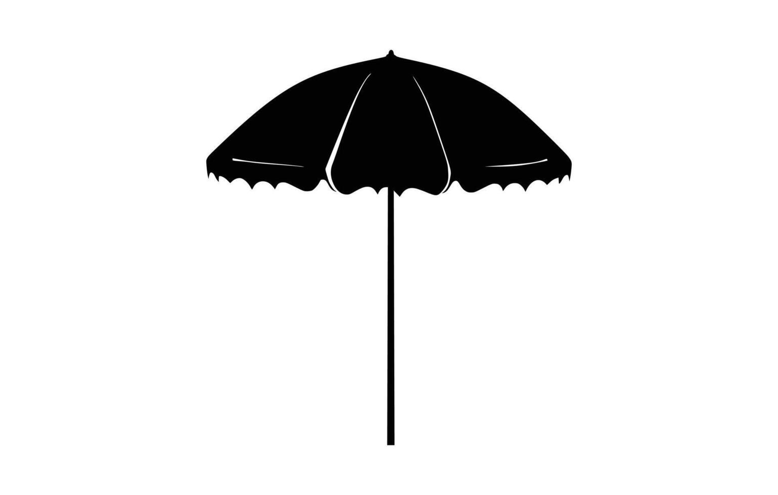 line open umbrella icon vector