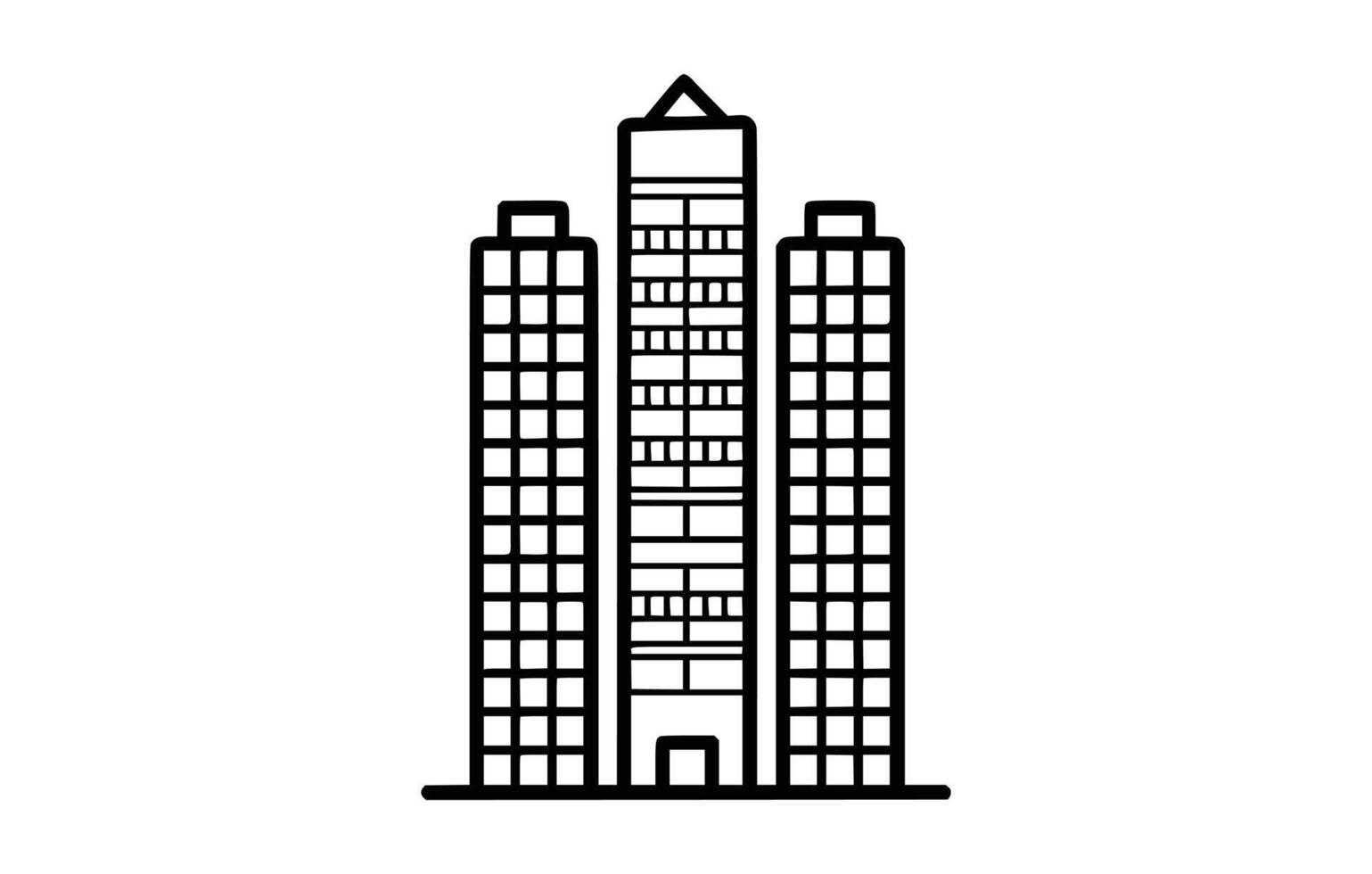 building icon, building sign vector