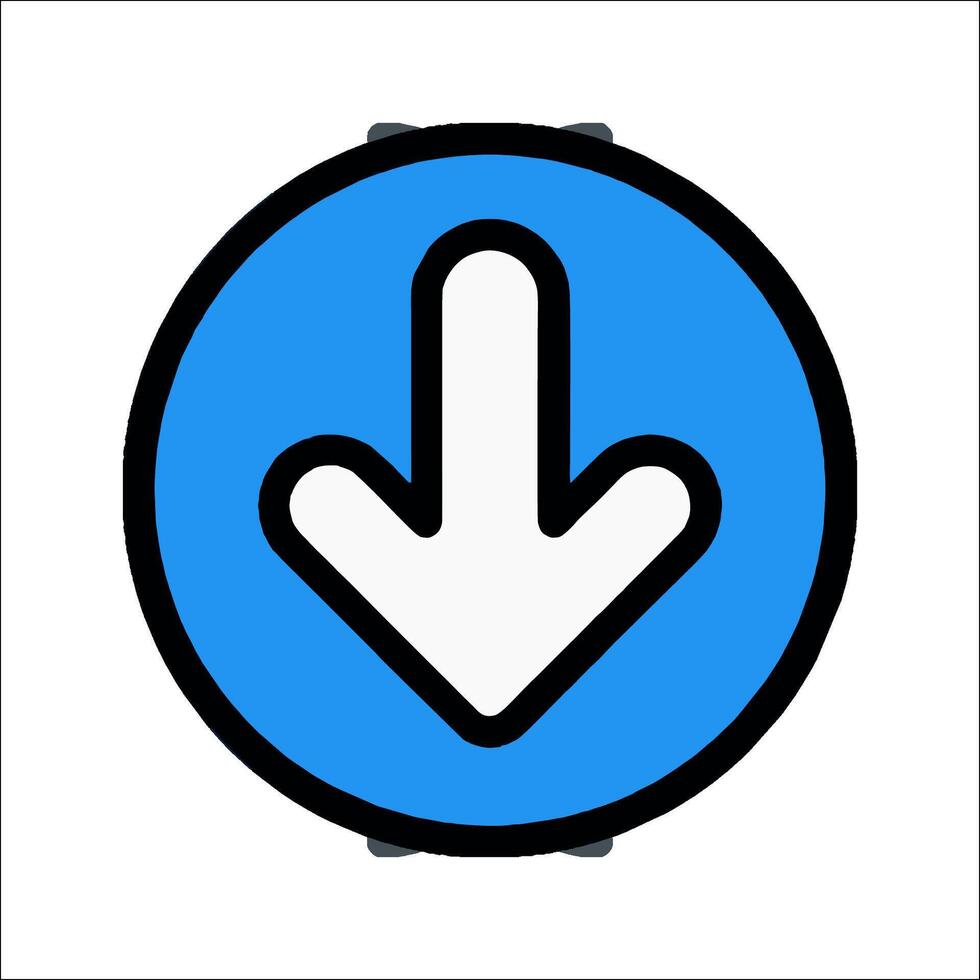 Download icon for download button vector