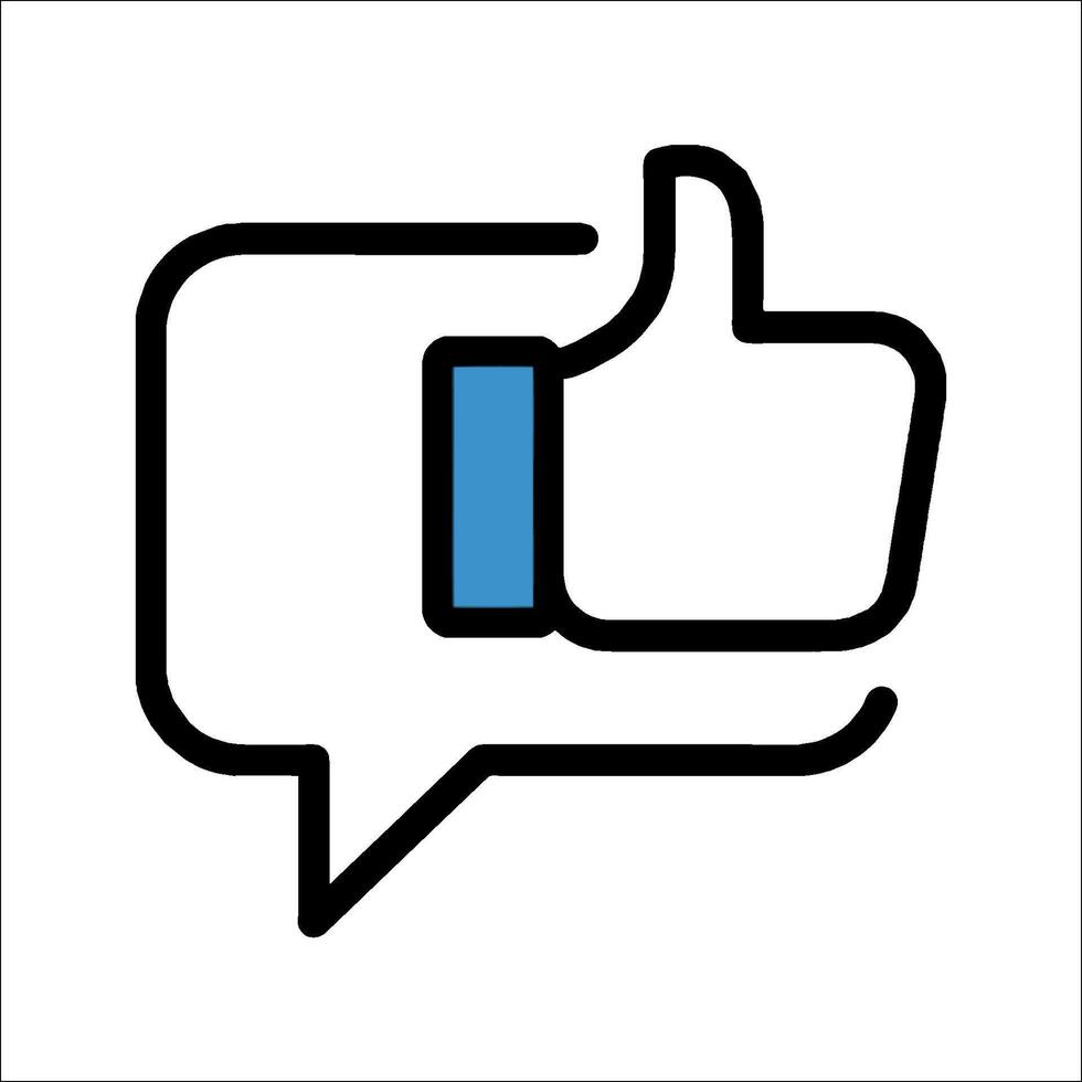 A thumbs up icon on a white background vector