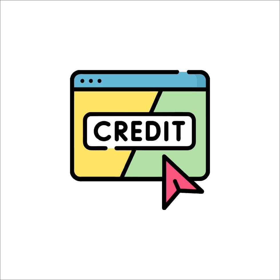 Credit card icon illustration vector
