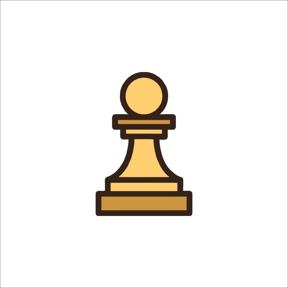 Chess piece icon on white background vector