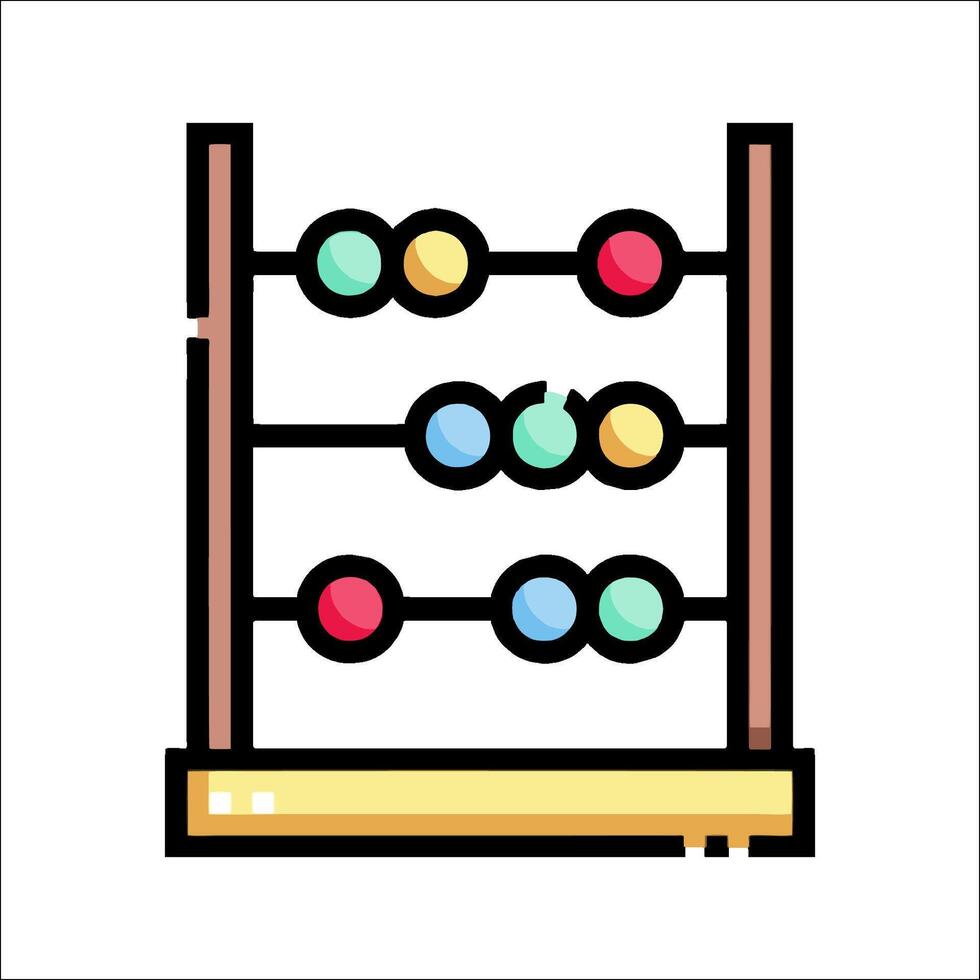 Abacus icon illustration vector