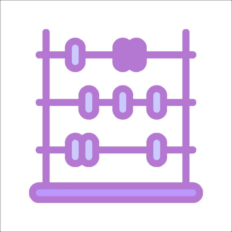 A purple abacus icon on a white background vector