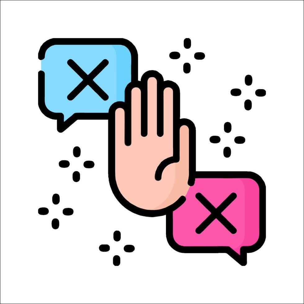 Stop sign icon illustration vector