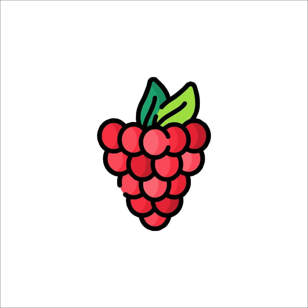 Raspberry logo design vector