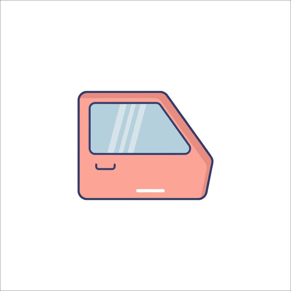 A car door icon on a white background vector