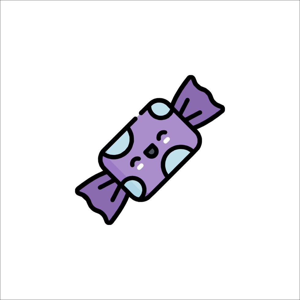 A candy bar with a purple and blue color vector
