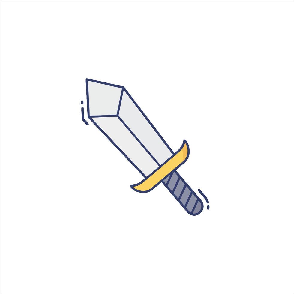 A sword icon on a white background vector