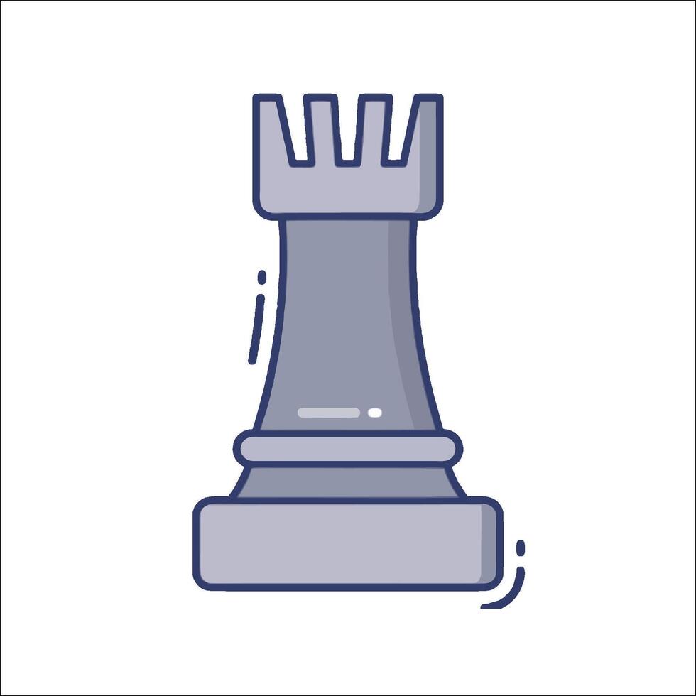 Chess piece icon illustration vector