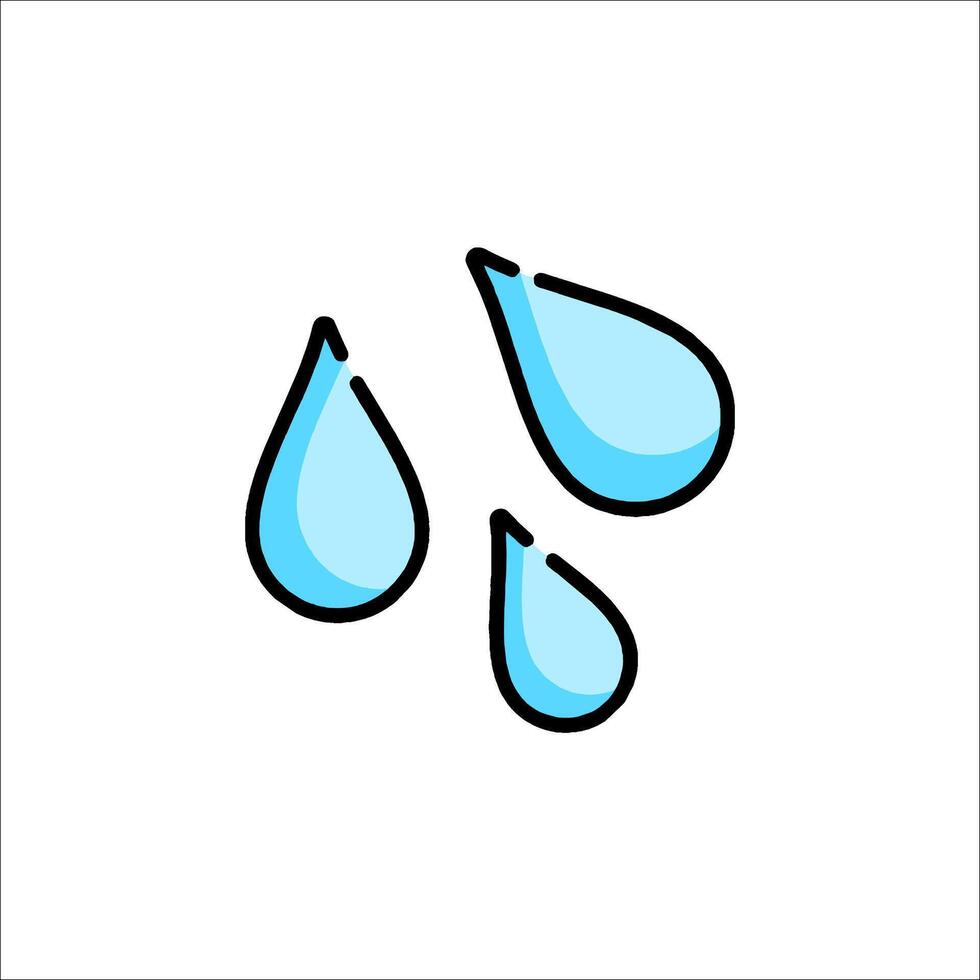 Water drops icon illustration vector