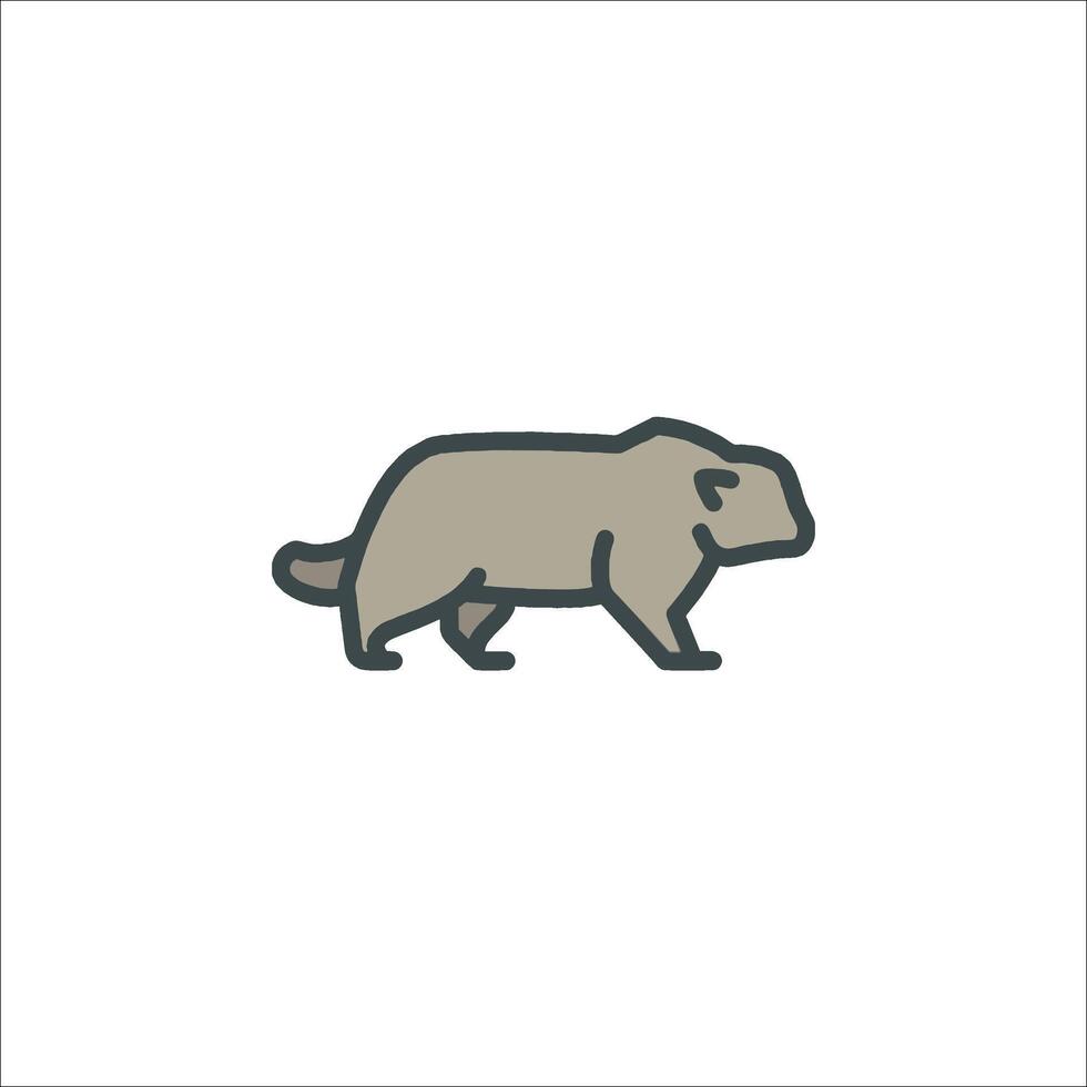 A bear icon on a white background vector