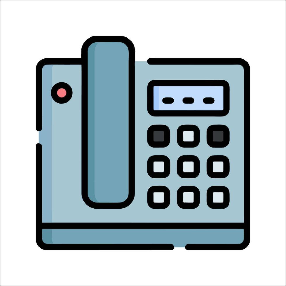 A phone icon on a white background vector