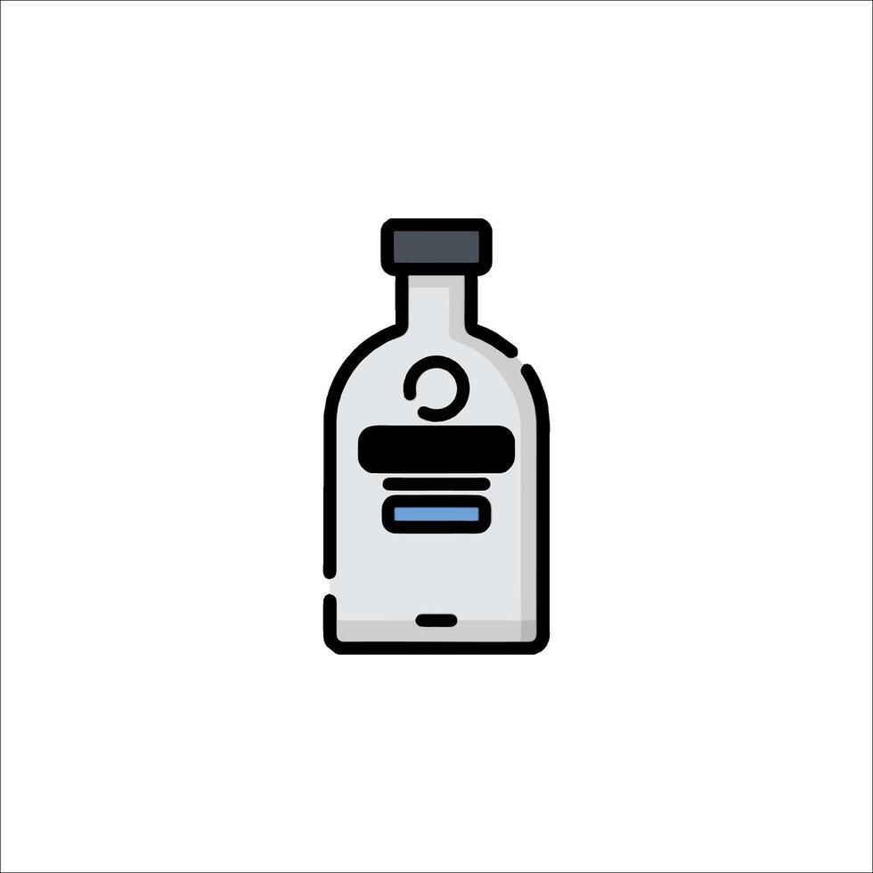 A bottle of vodka icon on a white background vector
