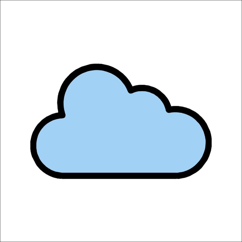 Cloud icon illustration vector