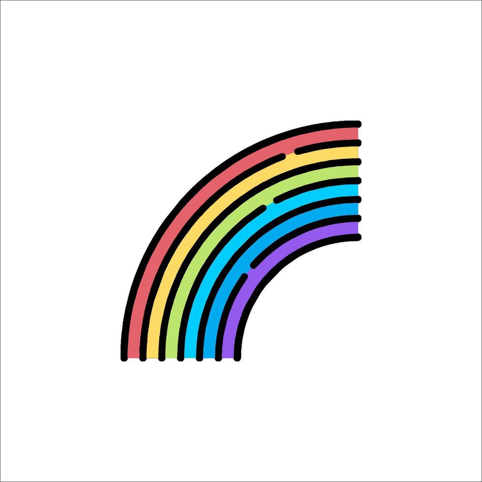 Rainbow icon illustration vector