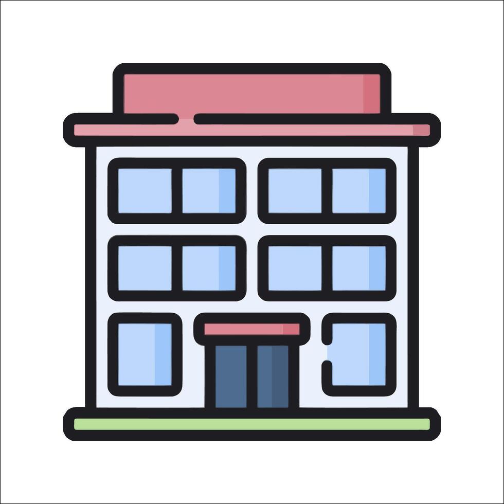 Building icon illustration vector