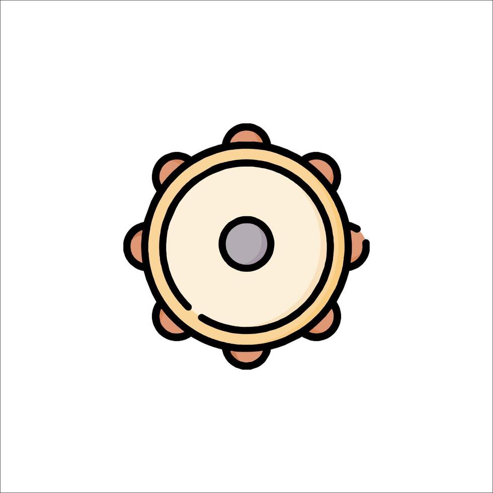A drum icon on a white background vector