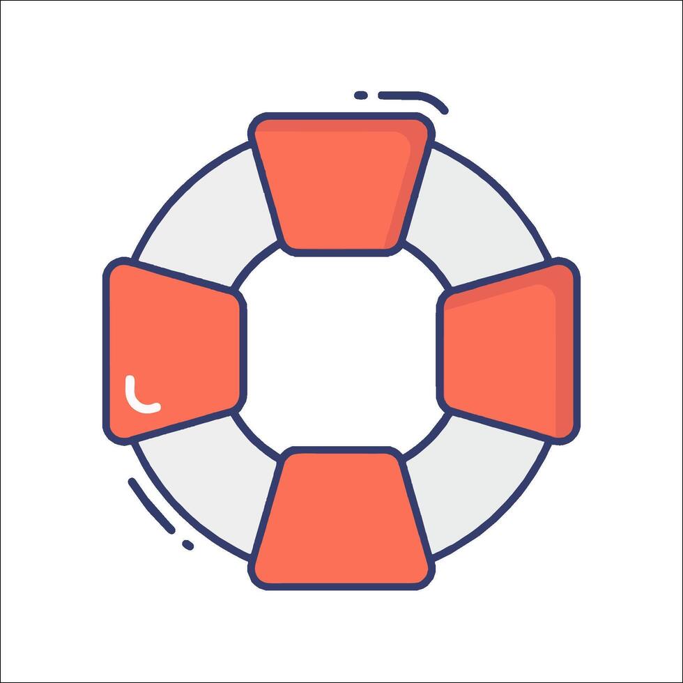 Life preserver icon illustration vector