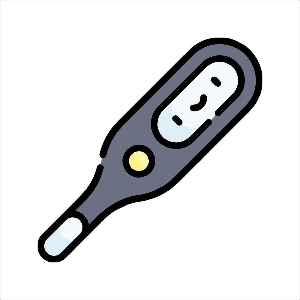 A thermometer with a smiley face on it vector