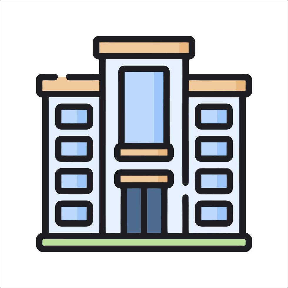 Building icon illustration vector