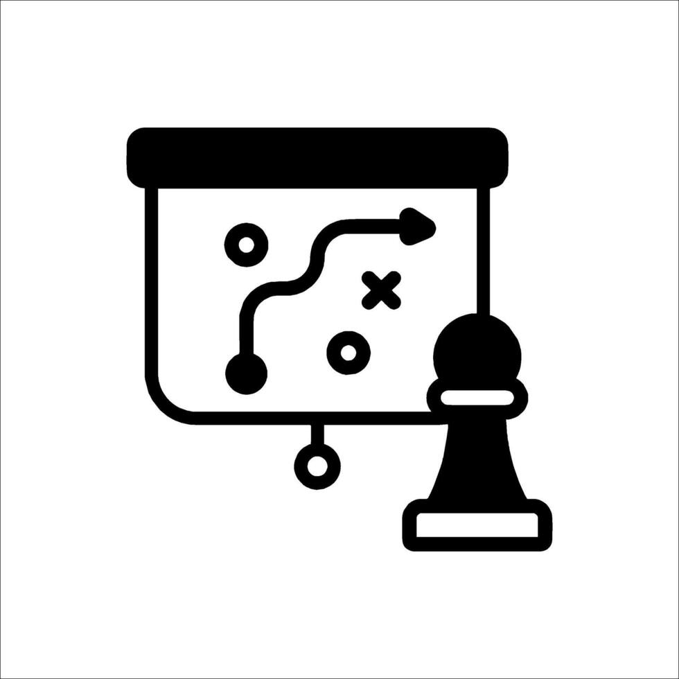 A black and white icon of a chess board vector