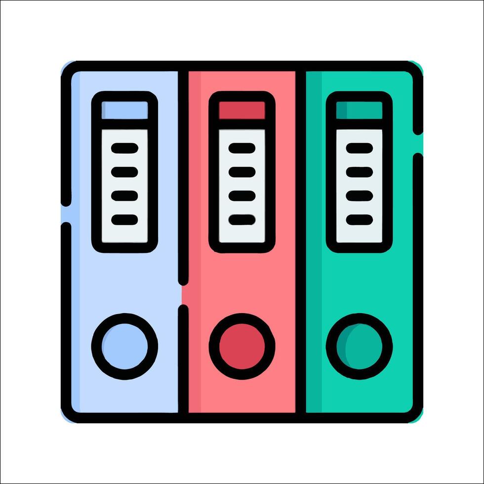 File folder icon illustration vector